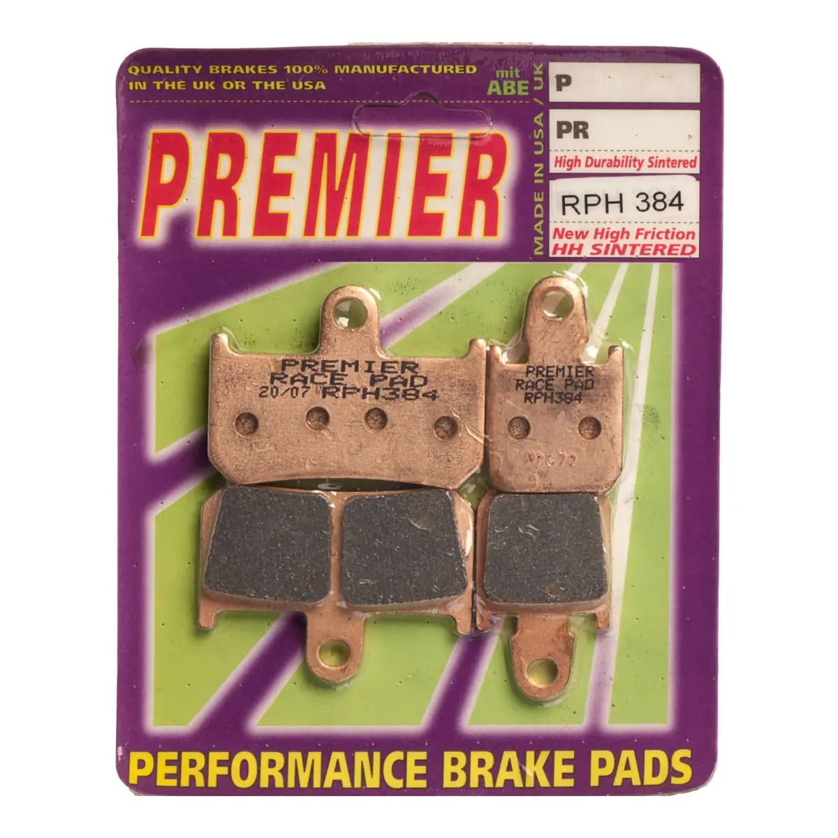 Premier Brake Pads - Rph Sintered Racing Only 1