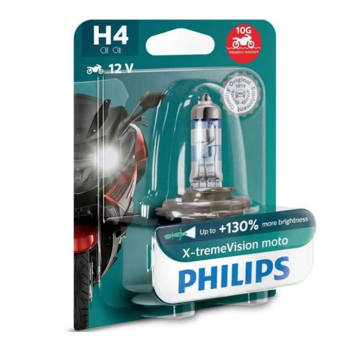 Philips Bulb H4 12342 Xv+ 12V 60/55W P43t-38 Bw Xtreme Vision 1