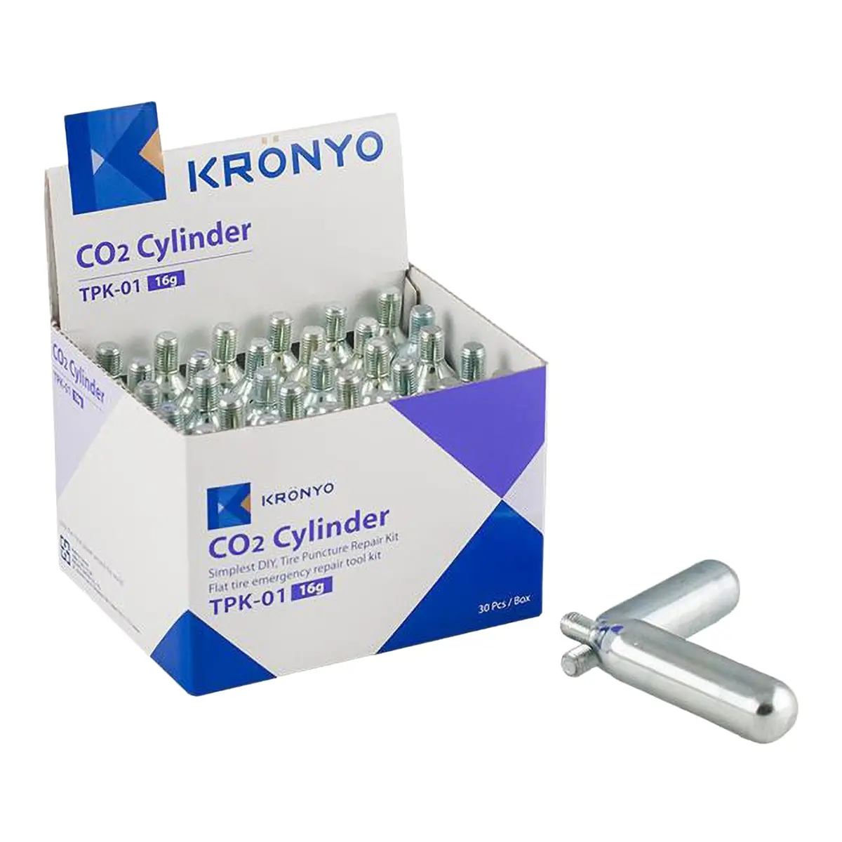 Kronyo Co2 Cylinders - 16G (30 Pack) 1