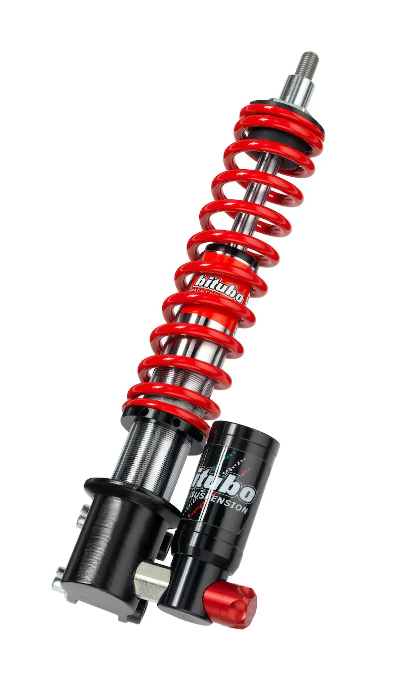 Bitubo Gev01 - Front Mono Shock - Red Spring [Adjustable: Preload, Compression] 1