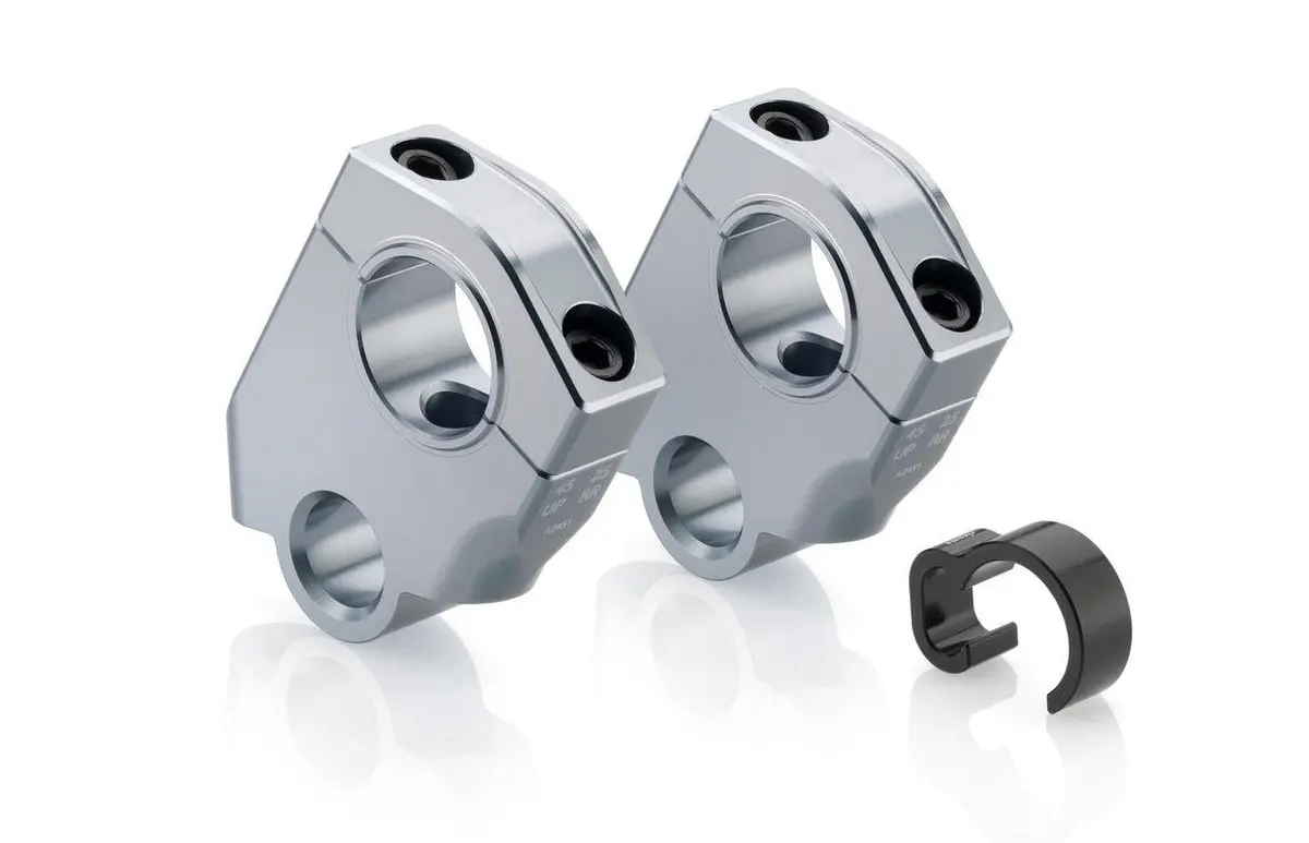 Rizoma Handlebar Riser Kit Titanium For Bmw R 1200 Gs/R 1200 Gs Adventure/R 1200 Gs Rallye/R 1250 Gs 1