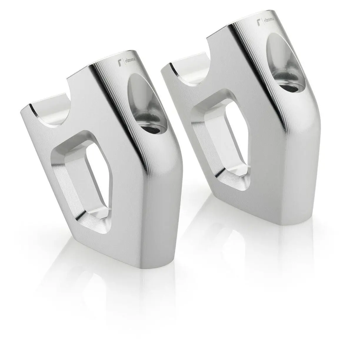 Rizoma Raised & Swept-Back Risers Silver 1