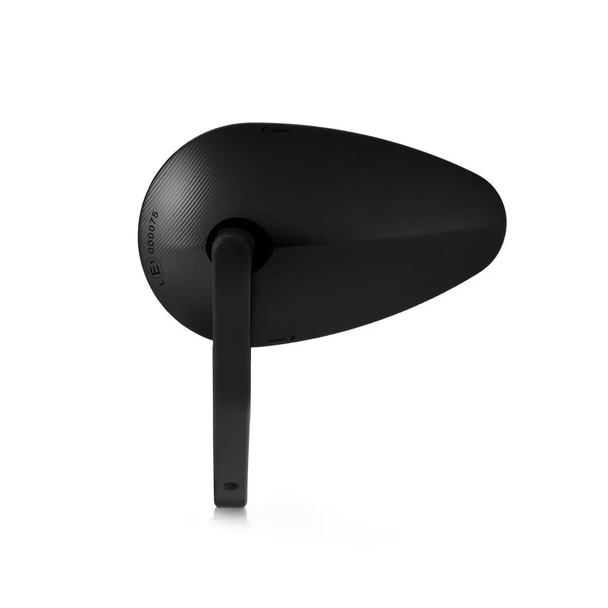 Rizoma Reverse Radial Bar End Mirror Black (Each) 1