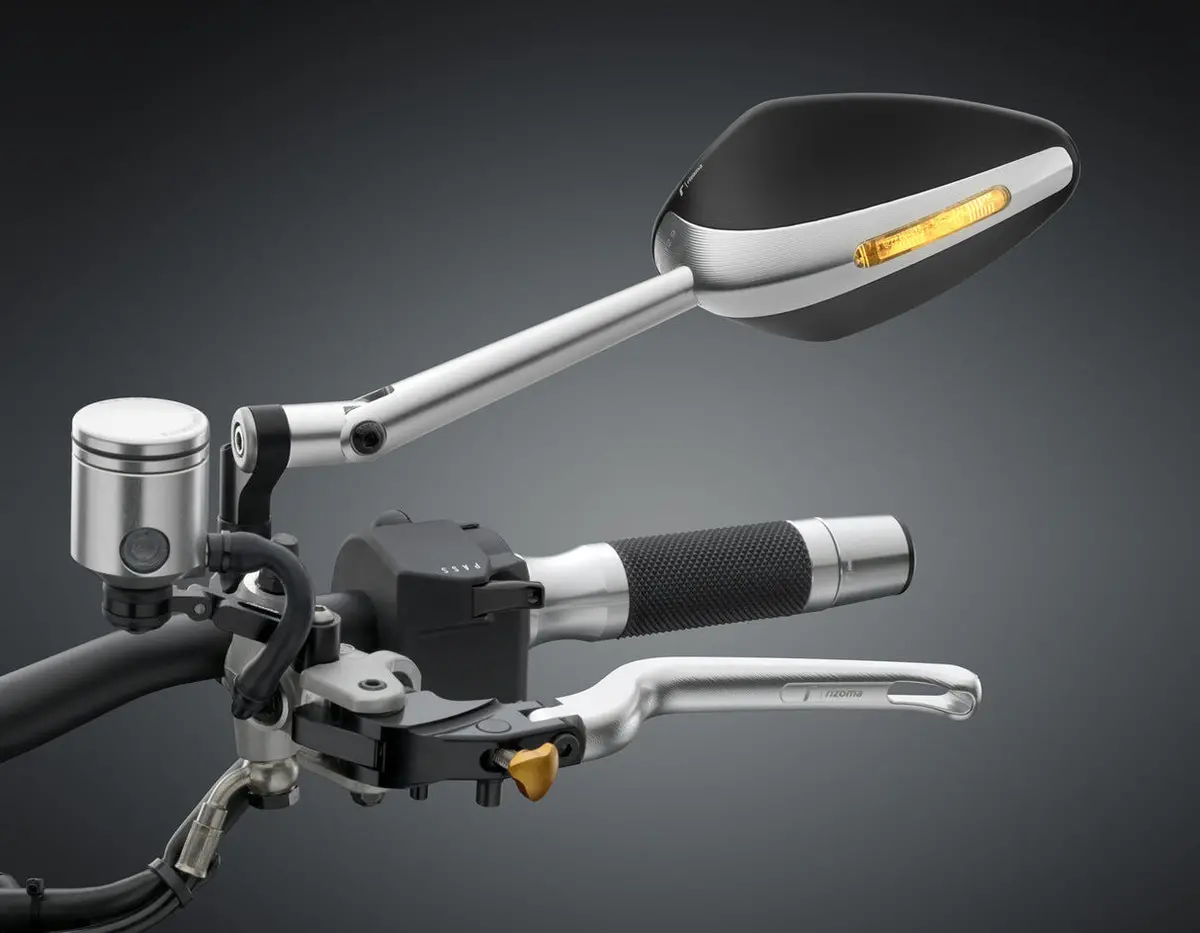 Rizoma Veloce L Mirror Silver For Handlebars (Each) 1