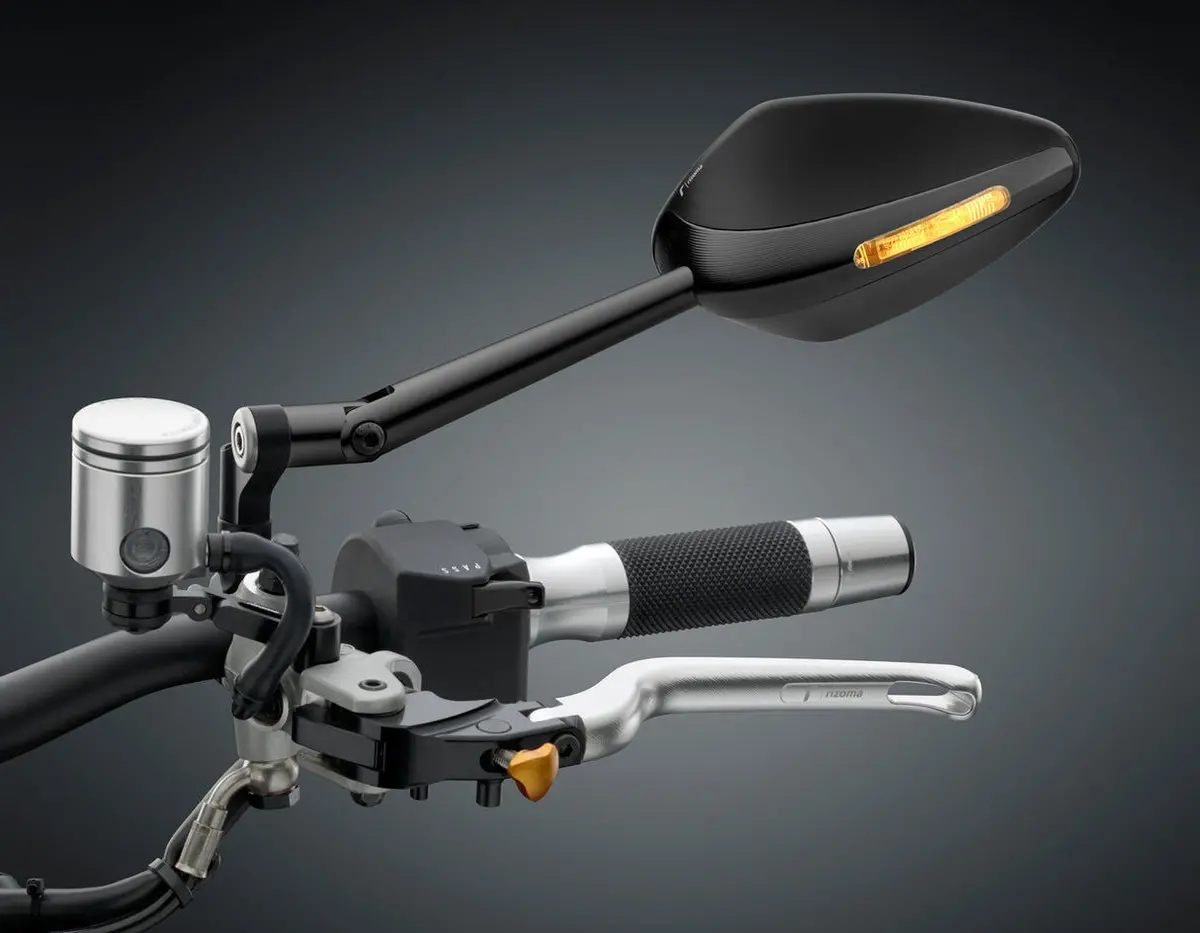 Rizoma Veloce L Mirror Black For Handlebars (Each) 1