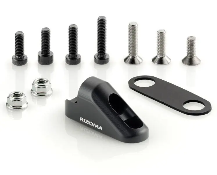 Rizoma Sport Mount Mirror Adapter Black For Honda Cbr600rr/Kawasaki Some Models 1