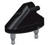 Rizoma Sport Mount L Mirror Adapter Black For Ducati 848/1098/1198 06-20 1