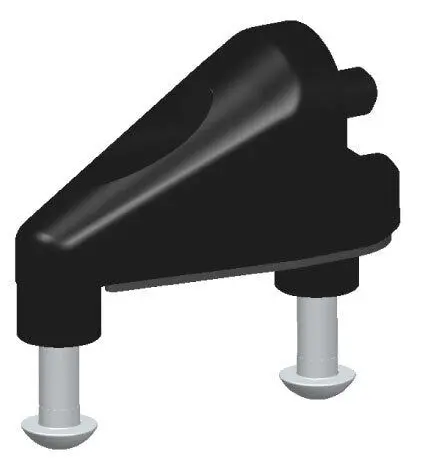 Rizoma Sport Mount L Mirror Adapter Black For Ducati 899 Panigale 14-20/1199 Panigale/Panigale S 12-20 1