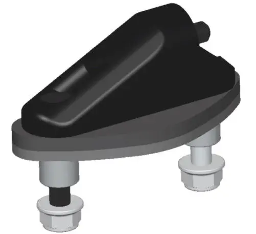 Rizoma Sport Mount Mirror Adapter Black For Triumph Daytona 675 R 13-20 1