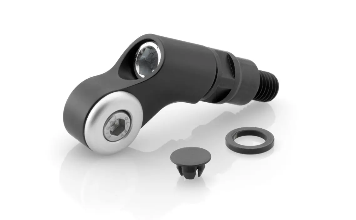 Rizoma Side Mount Mirror Adapters Black For Bmw F 800 Gs Adventure 13-20 1