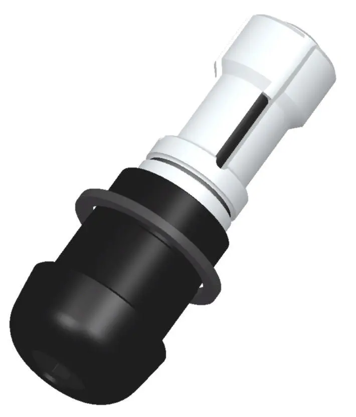 Rizoma Universal End Mount Mirror Adapter (Class Retro) Black For 1" Handlebars 1