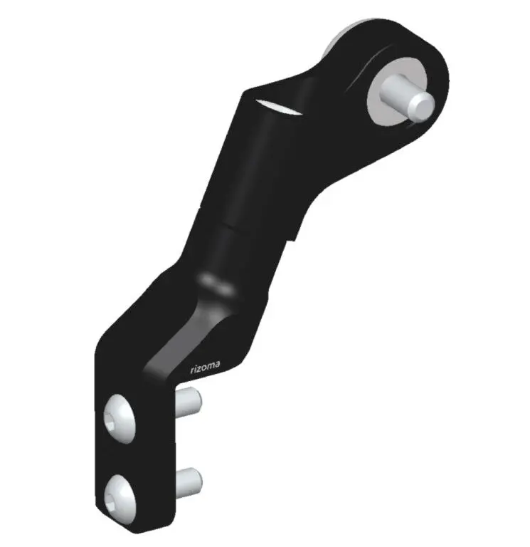 Rizoma Right Side/Direct Mount Mirror Adapter Black For Mv Agusta Rivale 800 Eas 13-20 1