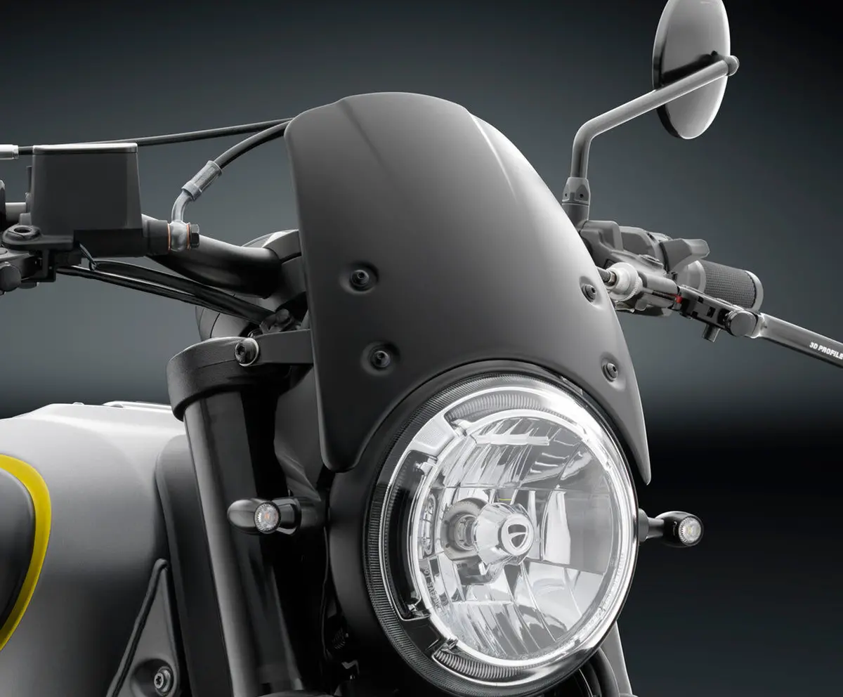 Rizoma Headlight Fairing Black For Ducati Scrambler/Triumph Street Twin 1