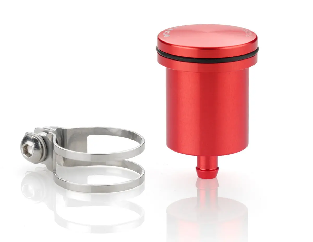 Rizoma Piston Rear Brake Fluid Reservoir 20Ml Red For Bmw/Ducati/Honda/Kawasaki/Ktm/Suzuki/Triumph/Yamaha 1