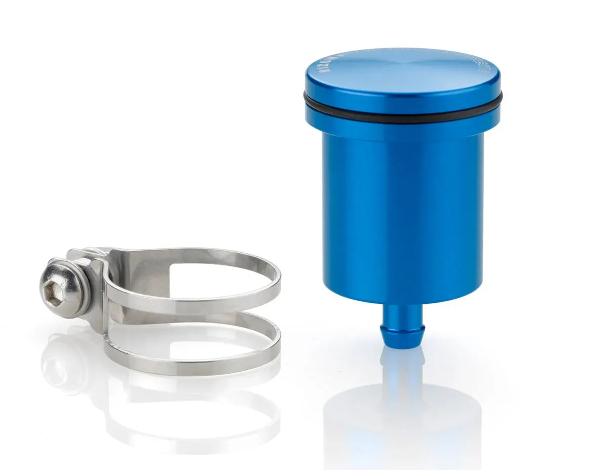 Rizoma Piston Rear Brake Fluid Reservoir 20Ml Blue For Bmw/Ducati/Honda/Kawasaki/Ktm/Suzuki/Triumph/Yamaha 1