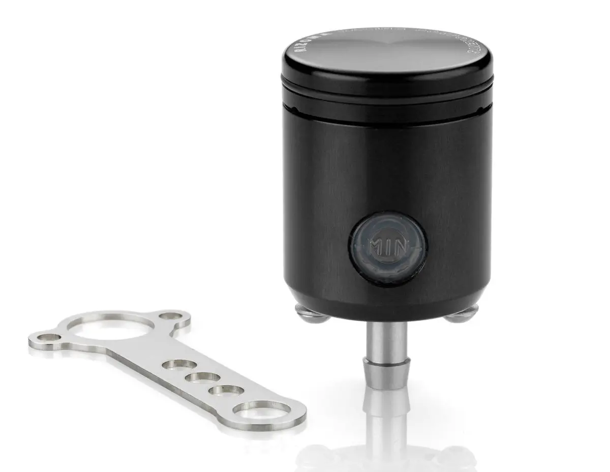 Rizoma Piston Brake/Clutch Fluid Reservoir 26Ml Black For Aprilia/Bmw/Ducati/Kawasaki/Ktm/Triumph 1