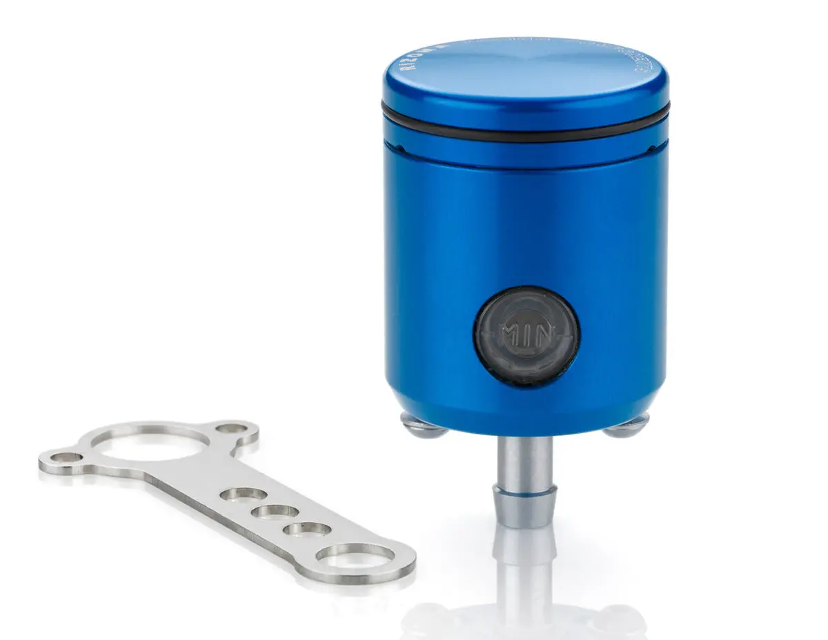 Rizoma Piston Brake/Clutch Fluid Reservoir 26Ml Blue For Aprilia/Bmw/Ducati/Kawasaki/Ktm/Triumph 1