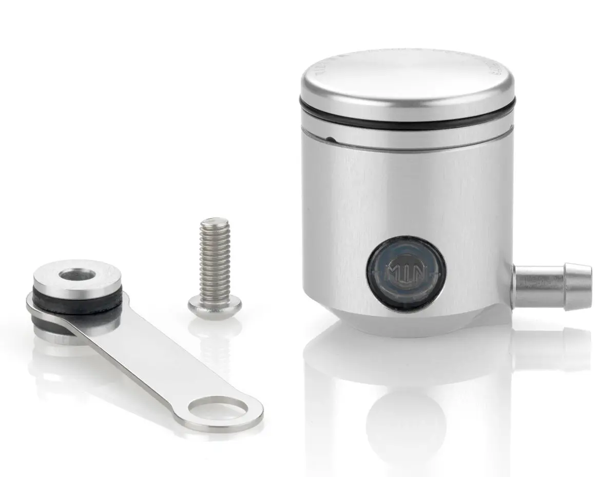 Rizoma Piston Brake Fluid Reservoir 25Ml Silver For Aprilia/Ducati/Kawasaki/Ktm 1