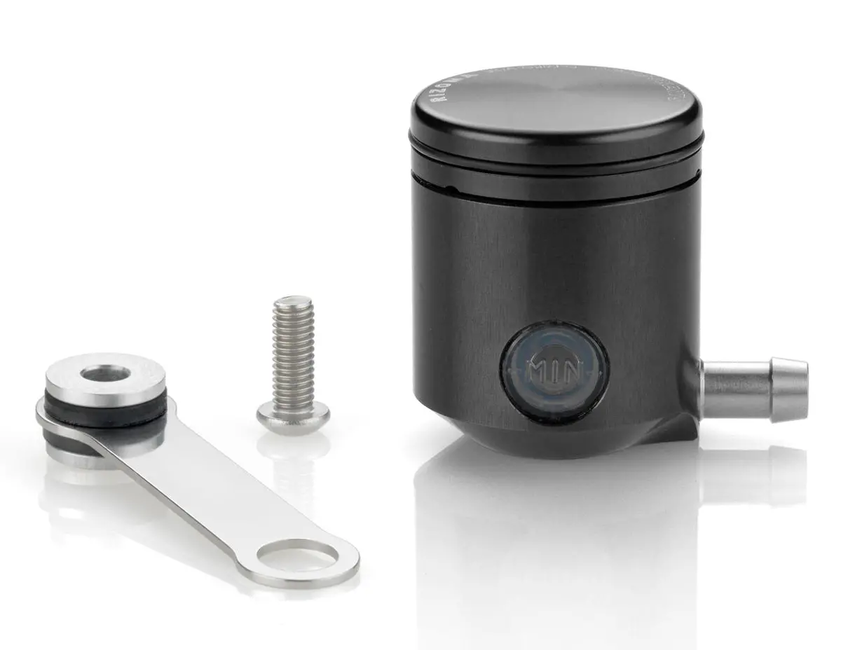 Rizoma Piston Brake Fluid Reservoir 25Ml Black For Aprilia/Ducati/Kawasaki/Ktm 1