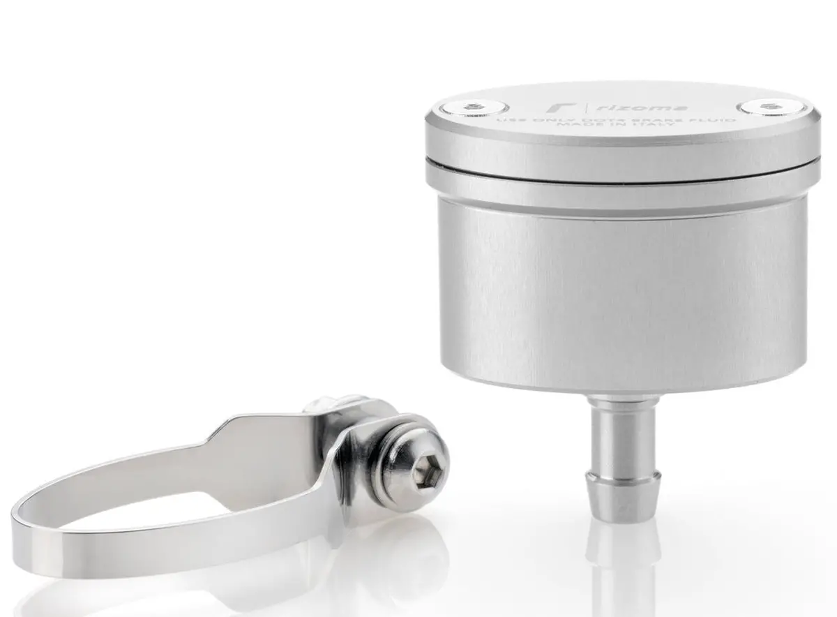 Rizoma Next Brake/Clutch Fluid Reservoir 20Ml Silver For Bmw/Ducati/Honda/Kawasaki/Ktm/Suzuki/Triumph/Yamaha 1