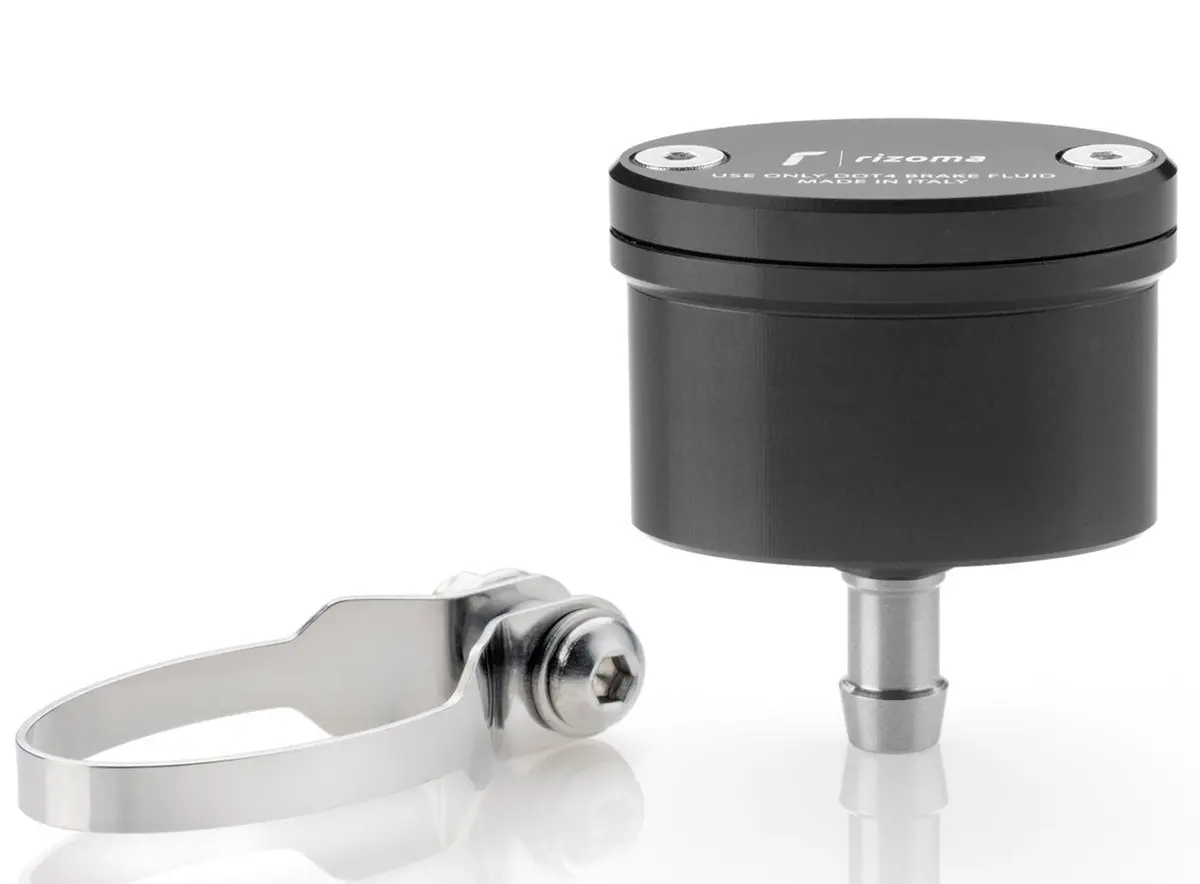 Rizoma Next Brake/Clutch Fluid Reservoir 20Ml Black For Bmw/Ducati/Honda/Kawasaki/Ktm/Suzuki/Triumph/Yamaha 1