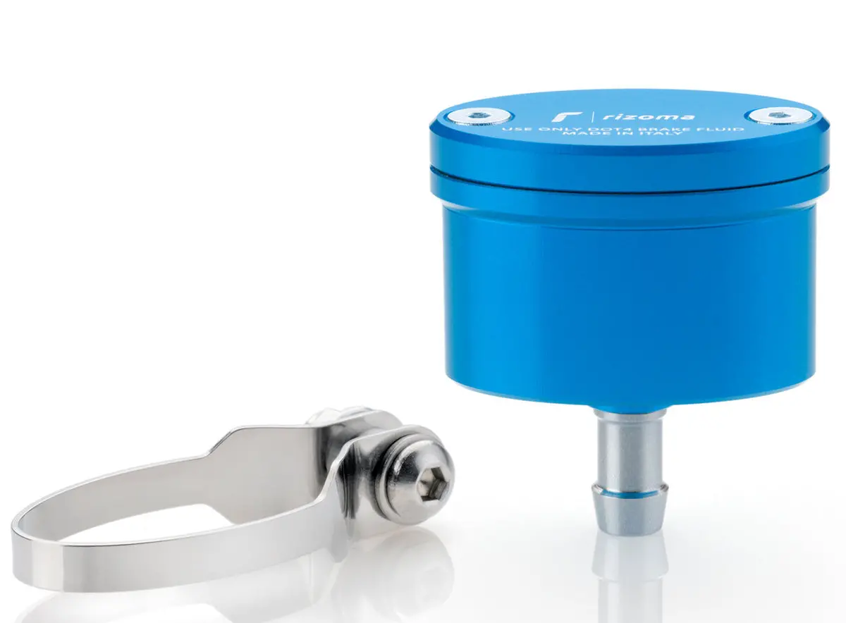 Rizoma Next Brake/Clutch Fluid Reservoir 20Ml Blue For Bmw/Ducati/Honda/Kawasaki/Ktm/Suzuki/Triumph/Yamaha 1