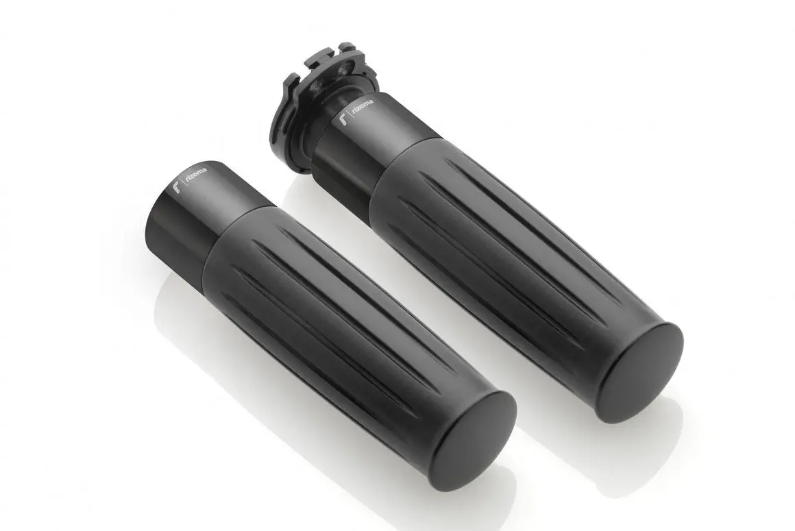 Rizoma Legend Grips Black For 22Mm Handlebars 1