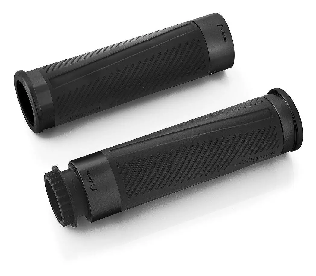 Rizoma 30 Gradi Grips Black For 7/8" Handlebars 1