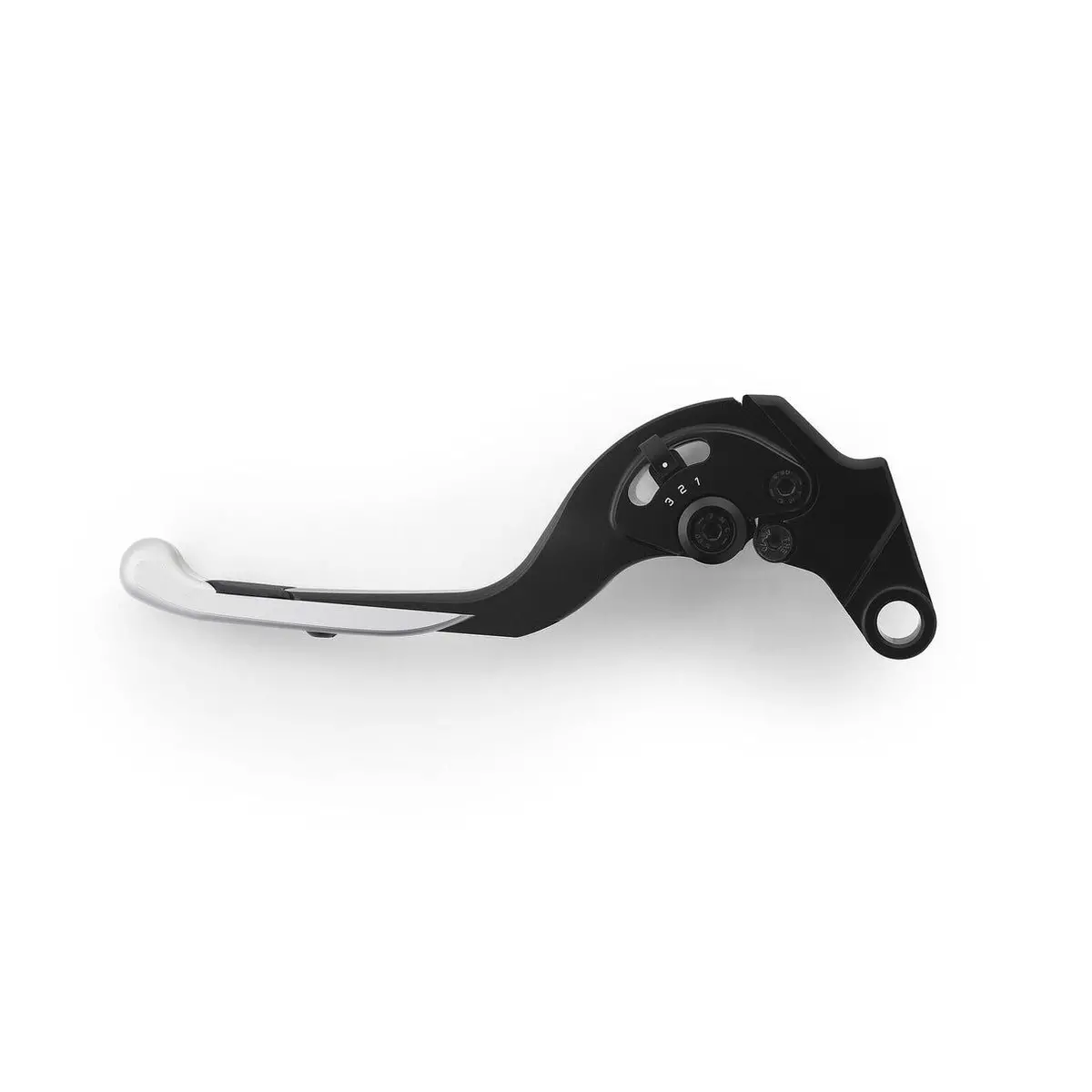Rizoma Adjustable Plus Clutch Lever Silver/Black For Aprilia/Honda/Suzuki/Yamaha Models 1
