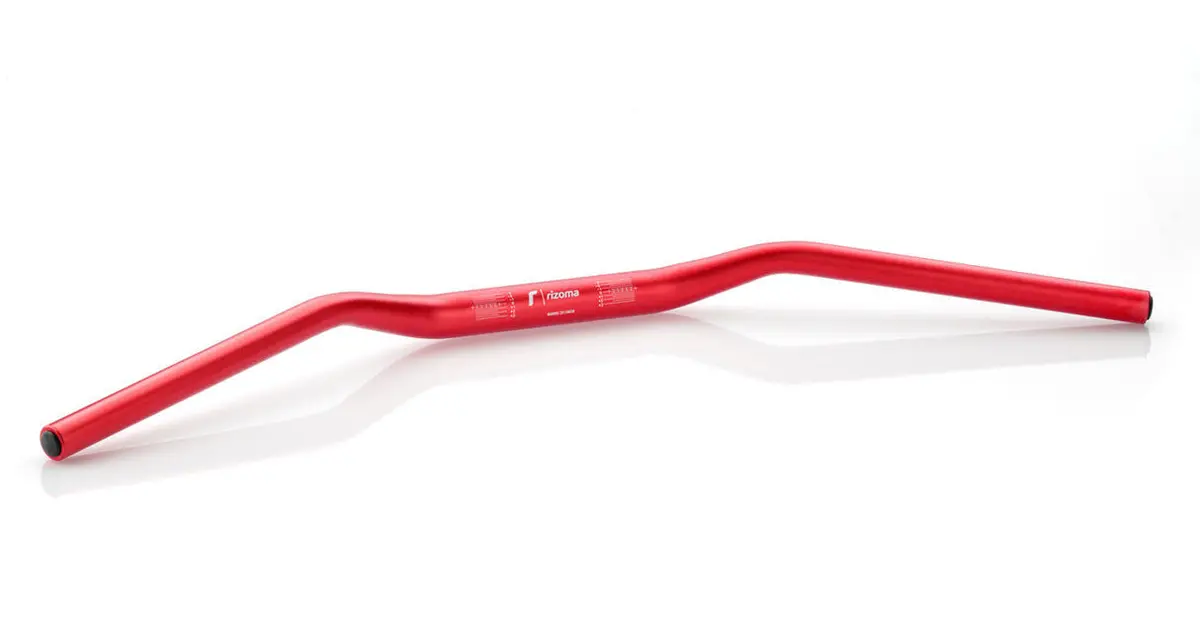 Rizoma Conical Aluminium 22Mm X 28.5Mm X 740Mm X 50Mm Handlebar Red 1