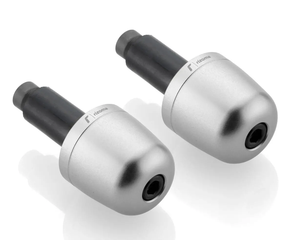 Rizoma Conical Bar Ends Silver For 22Mm Handlebars 1