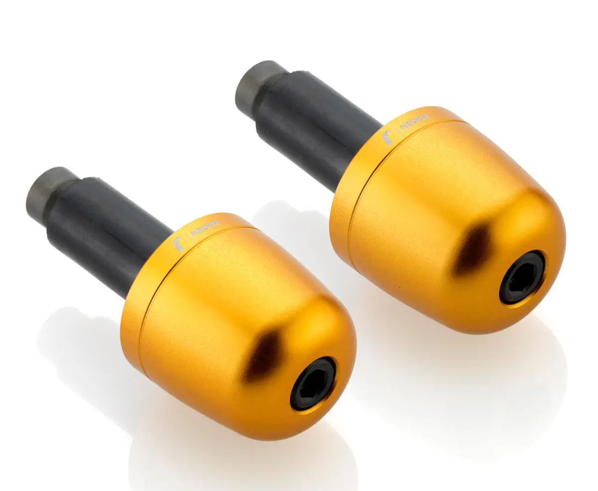 Rizoma Conical Bar Ends Gold For 22Mm Handlebars 1