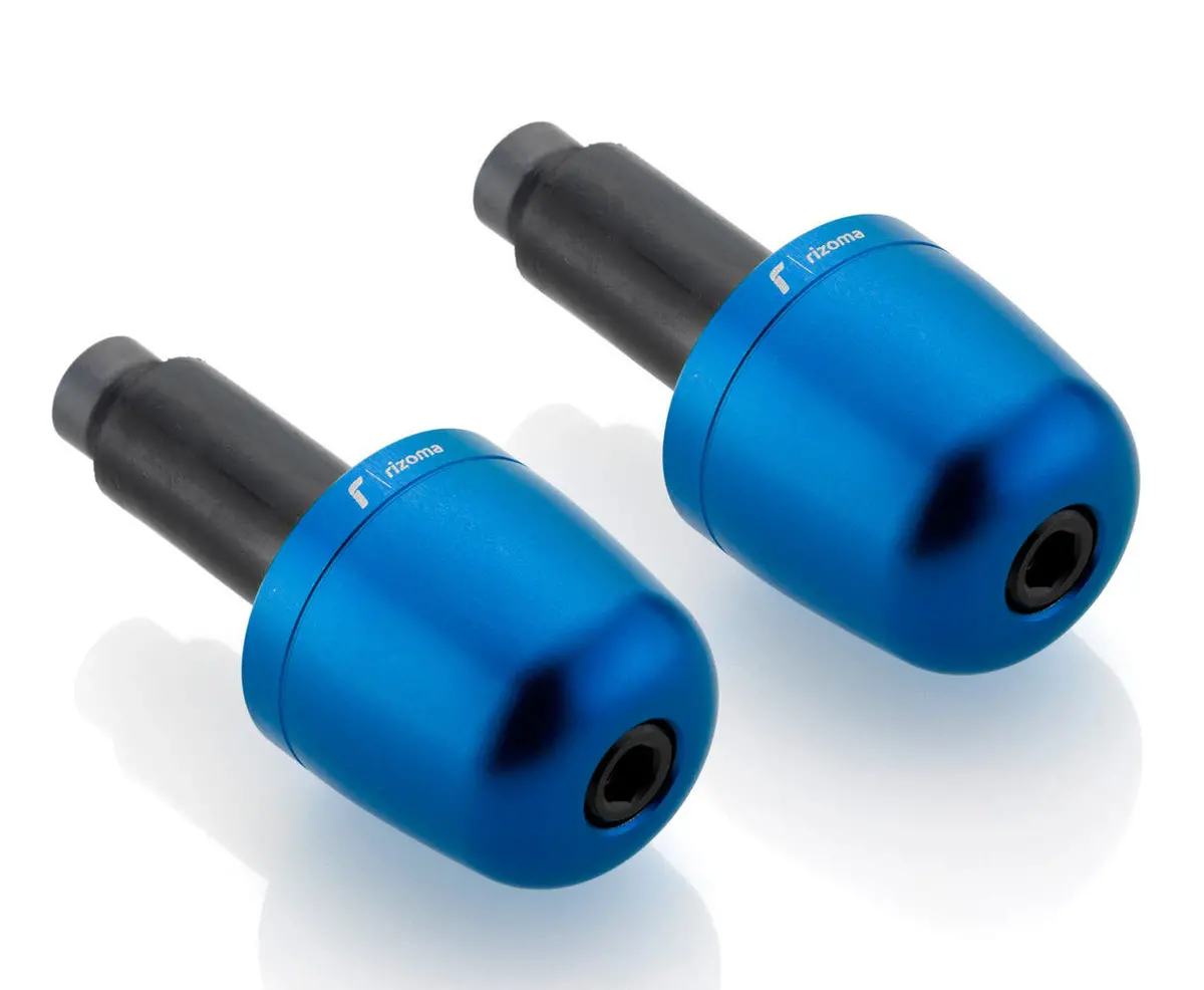 Rizoma Conical Bar Ends Blue For 22Mm Handlebars 1