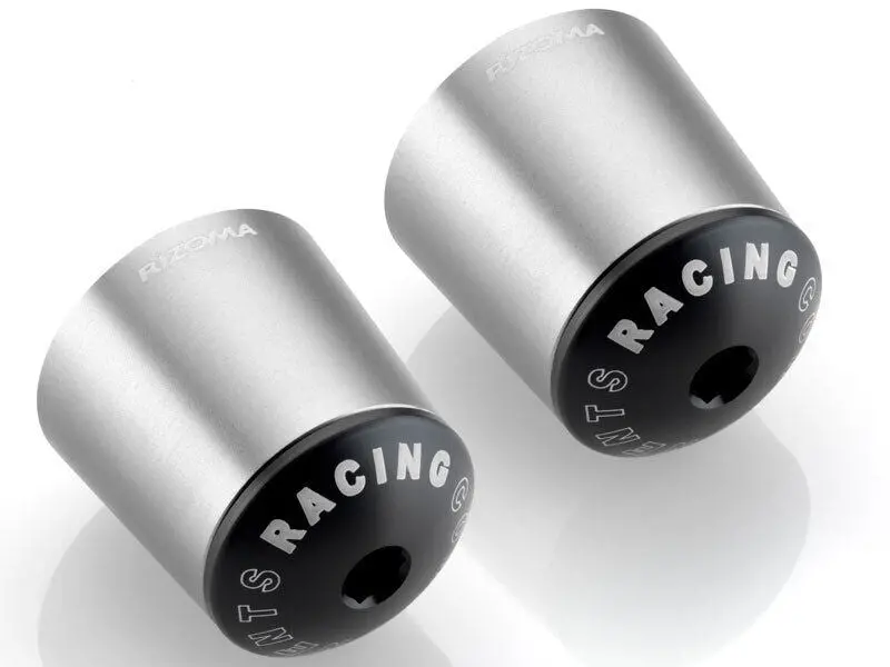 Rizoma Series 510 Conical Bar Ends Silver For Kawasaki Z300/Ninja 300 17-20/Z900 17-20 1