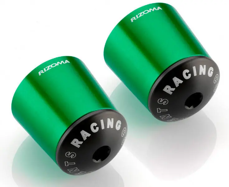 Rizoma Series 510 Conical Bar Ends Green For Kawasaki Z300/Ninja 300 17-20/Z900 17-20 1