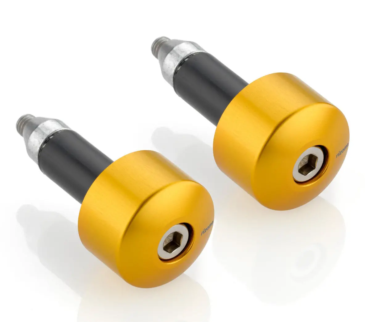 Rizoma Series 534 Bar Ends Gold For 22Mm Handlebars 1