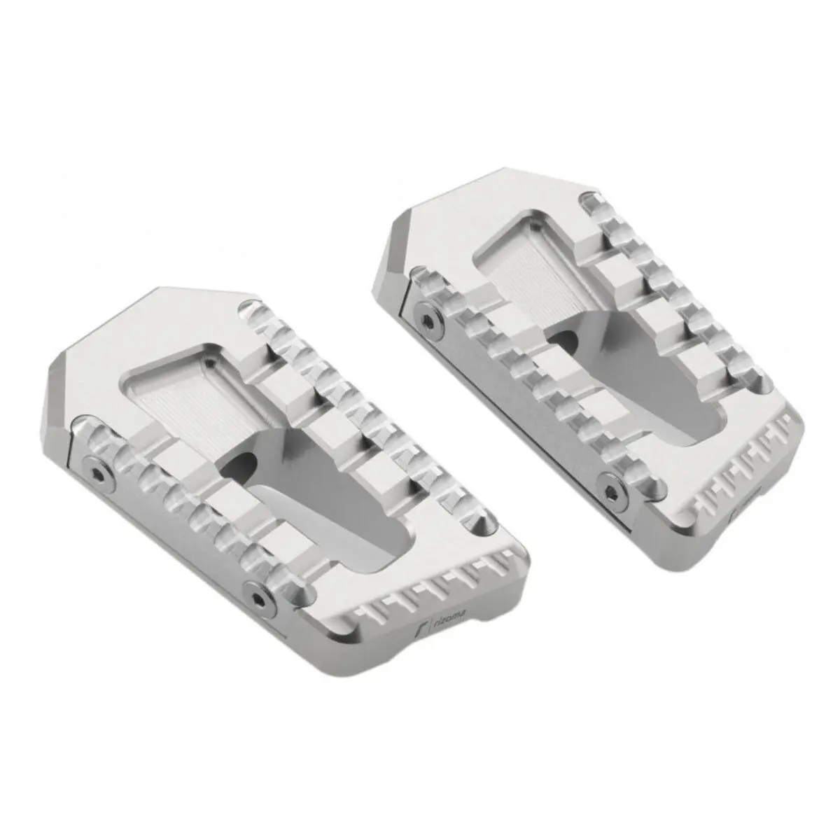 Rizoma Touring Rider/Passenger Footpegs Silver For Bmw/Ducati/Harley-Davidson/Triumph/Yamaha 1