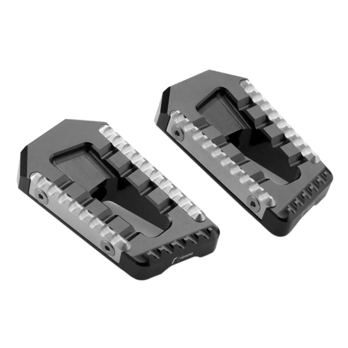 Rizoma Touring Rider/Passenger Footpegs Black For Bmw/Ducati/Harley-Davidson/Triumph/Yamaha 1