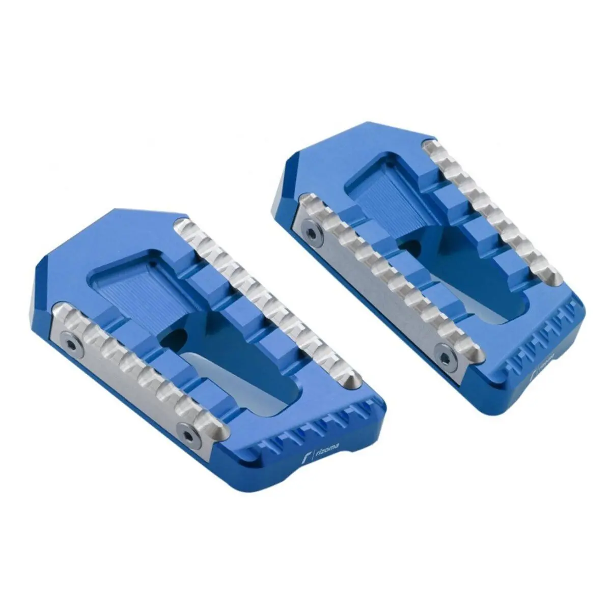 Rizoma Touring Rider/Passenger Footpegs Blue For Bmw/Ducati/Harley-Davidson/Triumph/Yamaha 1