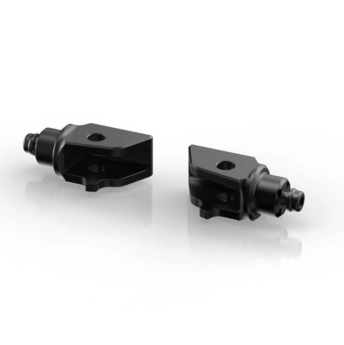 Rizoma Touring/Rally Rider Footpeg Mount Kit Black For Honda Africa Twin 18-19 1