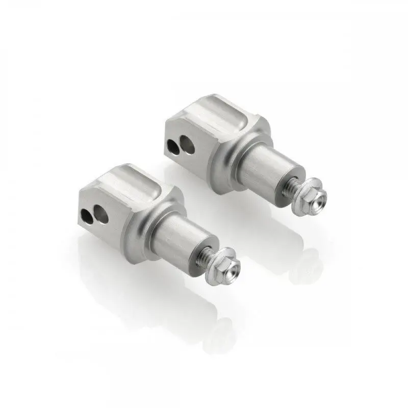 Rizoma Peg Adaptors For Rider Footpegs Silver For Ducati Some Models 1
