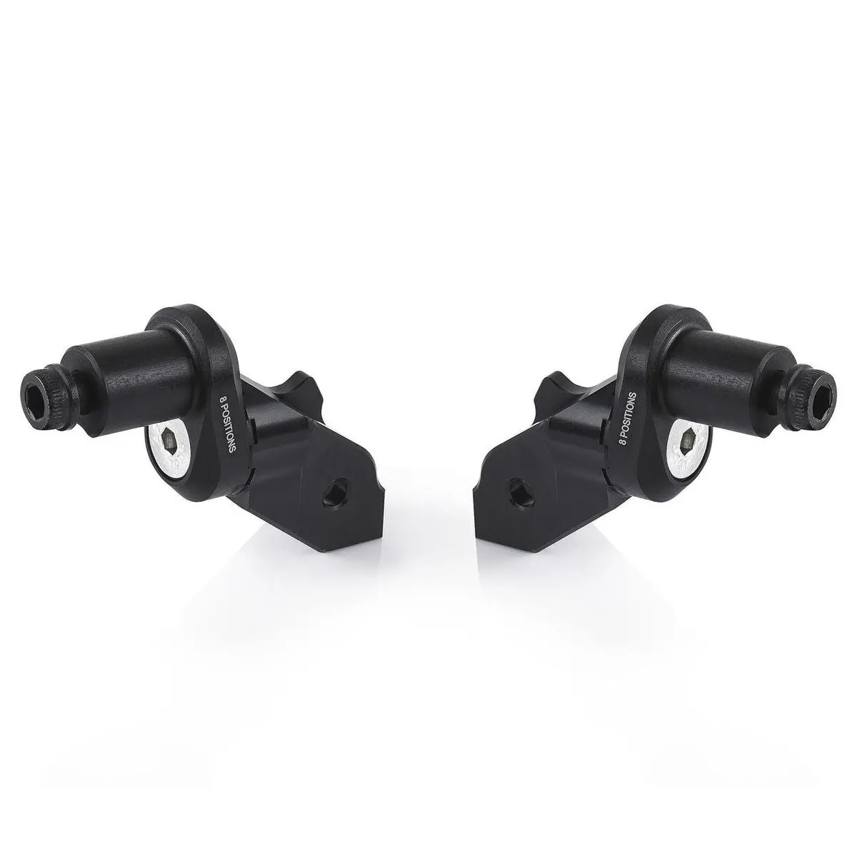 Rizoma Eccentric Rider Peg Mount Kit Black For Ducati Diavel 1260/S 19-21 1