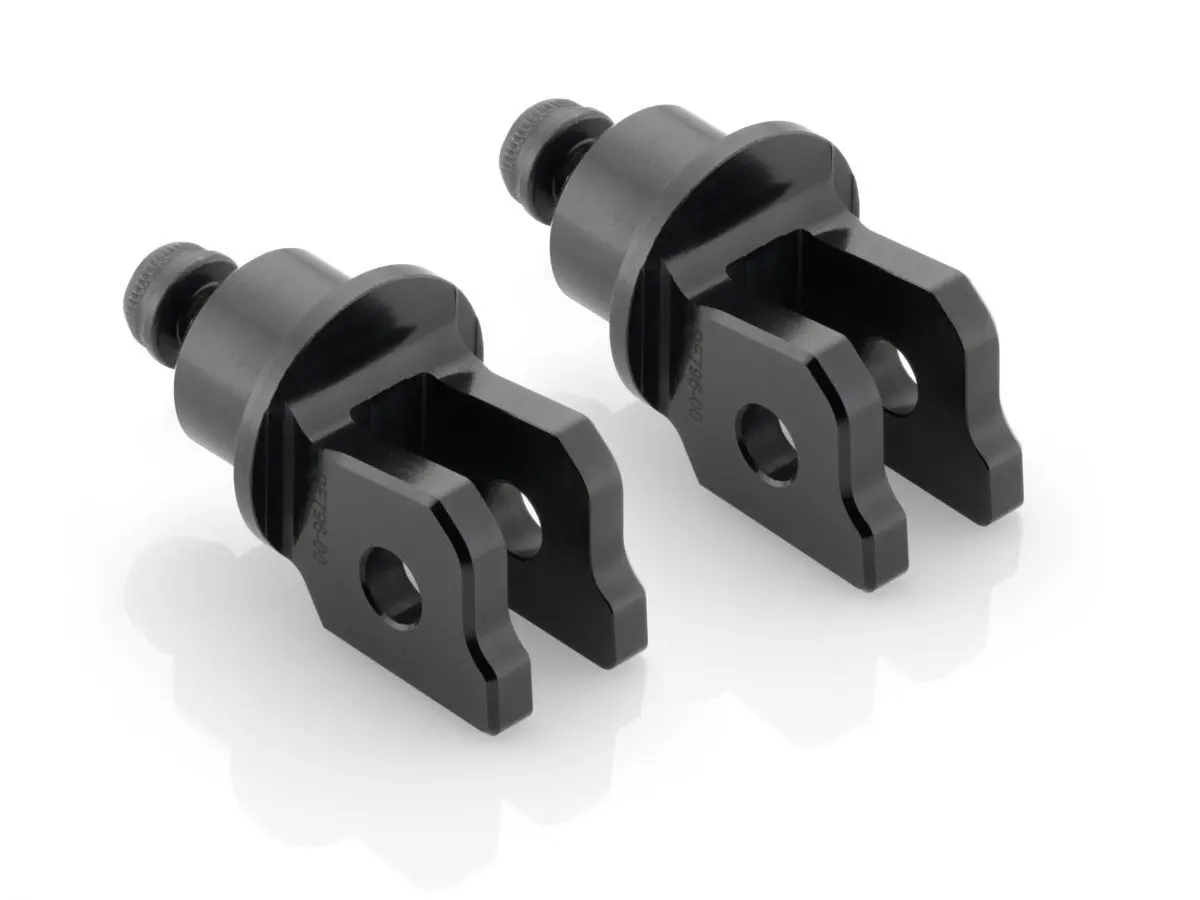 Rizoma Rallye/Touring Rider Footpeg Adaptors Black For Bmw R Ninet 14-20/Pure 17-20/R 1200 R/R 1200 R Classic 1