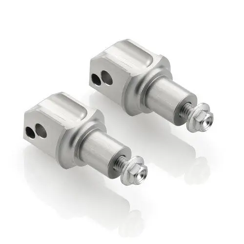 Rizoma Rallye/Touring Rider Footpeg Adaptors Silver For Bmw R Ninet Scrambler/S 1000 Xr/R 1200 Gs Adventure/R 1200 Gs/Gs Rallye 1