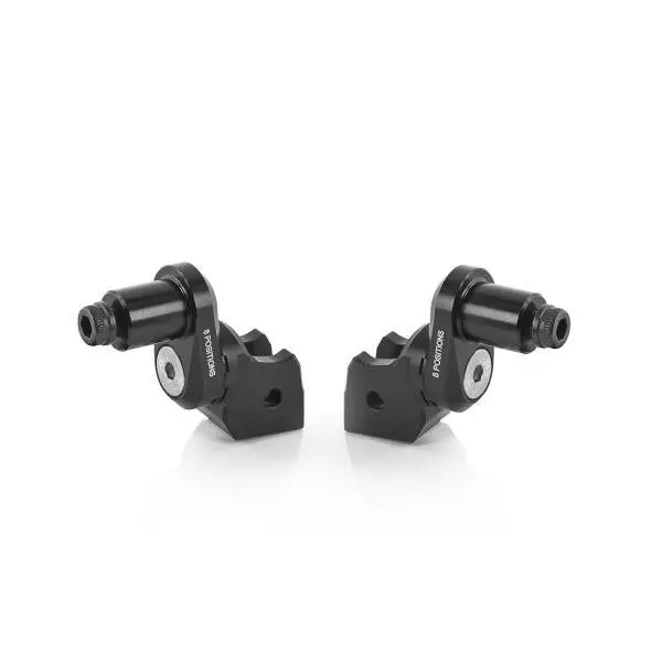 Rizoma Eccentric Rider Peg Adaptors Black For Bmw R 1200 Rs Abs 15-20 1