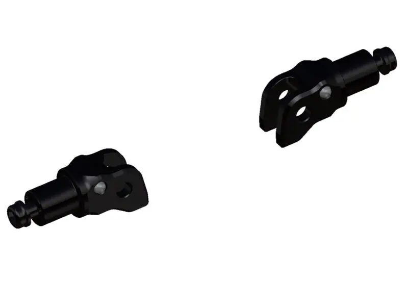 Rizoma Pro/B-Pro/Street Rider Footpeg Adaptors Black For Husqvarna Svartpilen 401/Vitpilen 701 1
