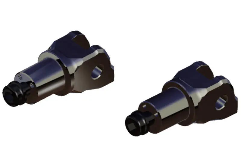 Rizoma Pro/B-Pro/Street Rider Footpeg Adaptors Black For Ktm 1290 Super Duke R 15-20 1