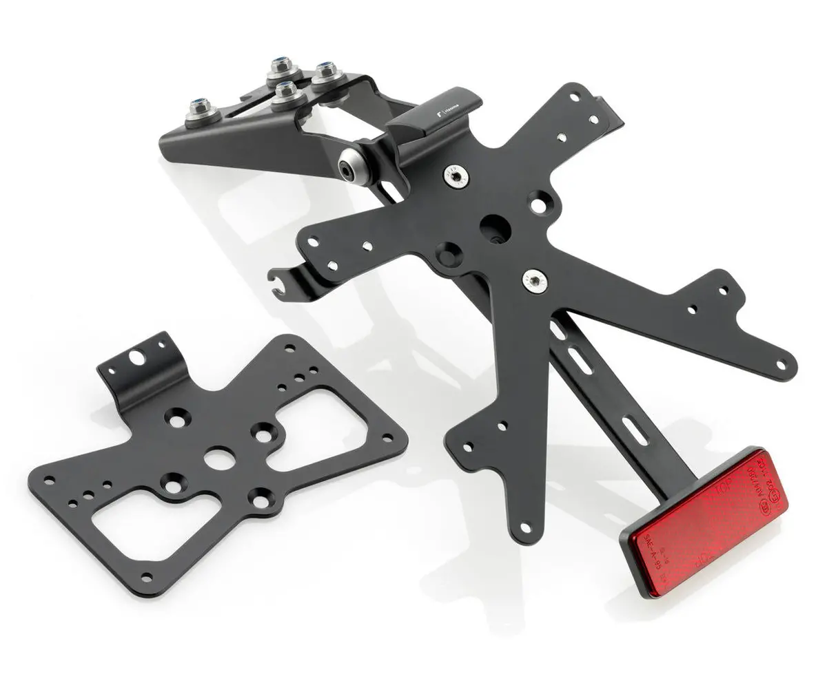 Rizoma Fox License Plate Support Kit Black For Honda Cb 1000 R 08-20 1