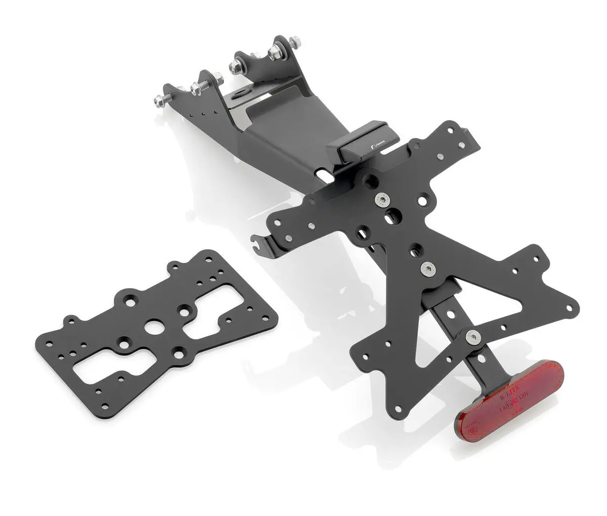 Rizoma Fox License Plate Support Kit Black For Honda Cbr1000rr 1