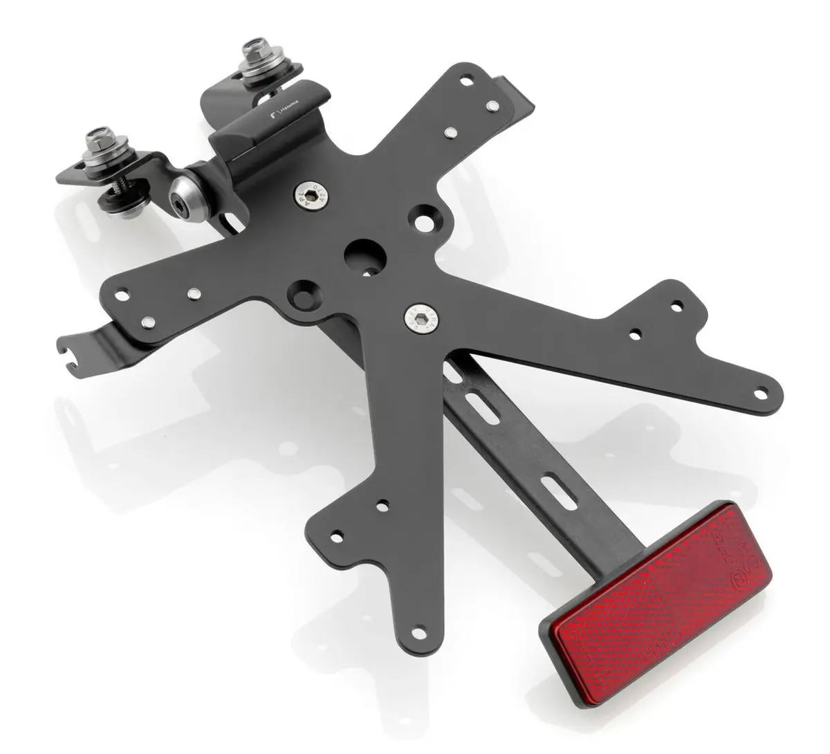 Rizoma Fox License Plate Support Kit Black For Yamaha Mt-09/Fz-09 13-16/Mt-09 Tracer/Fj-09 15-20/Xsr900 16-20 1